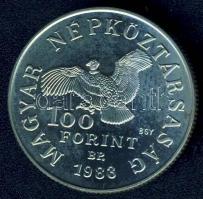 1983. 100Ft "Simon Bolivár" T:BU Eredeti tokban, tanúsítvánnyal!