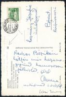 1966 Keszi Imre (1910-1974) író és Hajnal Anna (1907-1977) költőnő autográf képeslapja.