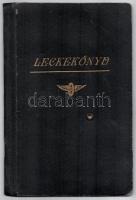 1946 MÁV Vasúti Tisztképző Intézet hallgatójának fényképes leckekönyve, beazonosítandó autográf aláí...