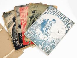 1928-1943 Magyar Cserkész folyóirat 10 darab száma, vegyes állapotban.