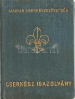 1939 Fényképes cserkész igazolvány