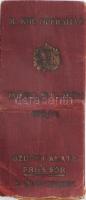 1930-31 M. Kir. Operaház bérletjegy, III. emeleti Zártszék, jobboldal II. sor 13. szám, 30 előadásra...