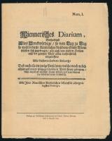 1903 A Wiener Zeitung jubileumi számának facsimile melléklete, az 1703-as első szám lenyomatával