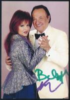 Korda György és Balázs Klári autográf aláírása az őket ábrázoló képen