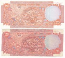 India 1980. 20R (2x) T:F egyik szép papír, tűlyukak
India 1980. 20 Rupees (2x) C:F one fine paper, ...