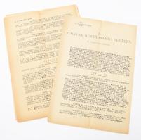 1947 Aranytárgyakkal kapcsolatos kúriai ítélet, 14 sokszorosított oldal, néhány ceruzás jelöléssel