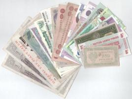 18db-os vegyes külföldi bankjegytétel T:AU-VG 18pcs mixed foreign banknote lot C:AU-VG