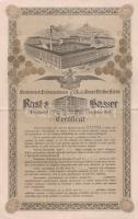 Ausztria / Bécs ~1900. "Tanúsítvány" Rast &amp; Gasser varrógépről, több nyelven T:F Austria / Wien ~1900. "Certificat" Rast &amp; Gasser sewing machine, in multiple languages C:F