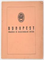 Budapest fürdőügyi és idegenforgalmi értékei Bp., 1943, Budapesti Központi Gyógy- és Üdülőhelyi Bizottság. 87 p. Kiadói papírkötés, gerinc alján és borító hátoldalán apró szakadással, címlapon kisebb sérüléssel.