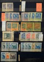 Okmánybélyeg gyűjtemény tétel régiekkel, jobbakkal, érdekességekkel, hozzá levélzárók, gyerekposta b...