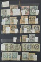 Okmánybélyeg gyűjtemény tétel régiekkel, jobbakkal, érdekességekkel, hozzá levélzárók, gyerekposta b...