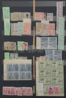 Okmánybélyeg gyűjtemény tétel régiekkel, jobbakkal, érdekességekkel, hozzá levélzárók, gyerekposta b...