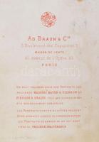 cca 1880 Munkácsy Mihály (1844-1900) párizsi tartózkodása idején készült portréja, keményhátú kabine...