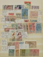 Francia gyarmatok készlet megtömött 16 lapos közepes berakóban nagyon sok régivel, jobb értékekkel