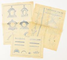 cca 1910 Hódmezővásárhely, Grünfeld Jakab bádogárú és permetezőgyárának árjegyzéke, Hódmezővásárhely, Edei Sándor-ny., az első és az utolsó lap leszakadt, hajtott, foltos, bejegyzéssel, 6 sztl. lev.