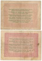 1848. 5Ft "Kossuth bankó" vörösesbarna és barna nyomat (2xklf) T:F,VG folt Adamo G109, G10...