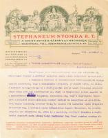 1921 Stephaneum nyomda fejléces számla