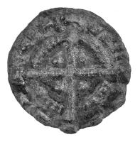 1131-1141. Denár Ag "II. Béla" (0,18g) T:VF patina, körbenyírt Hungary 1131-1141. Denar Ag "Bela II" (0,18g) C:VF cut Huszár: 102., Unger I.: 53.