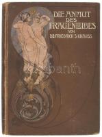 Friedrich S. Krauss: Die Anmut des Frauenleibes. Mit nahe an dreihundert Abbildungen nach Originalphotographien. Leipzig, 1904, A: Schumann's Verlag, XVI+304 p. Német nyelven. Gazdag fekete-fehér fotóanyaggal illusztrált. Kiadói szecessziós illusztrált egészvászon-kötés, kopott, foltos borítóval, a címlapon bejegyzésekkel.