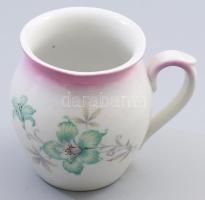 Zsolnay aludt tejes bögre, jelzett, m: 12 cm