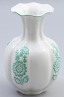 Zsolnay gerezdelt testű váza, jelzett, m: 16 cm