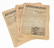 1960 Népszabadság 16 darab száma, benne a római, XVII. Nyári olimpiai játékok sporthíreivel
