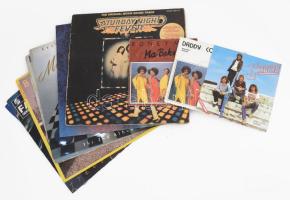 10 darab bakelit lemez, közte Boney M, George Michael, Blondie, Cliff Richard, Modern Talking, Mike ...