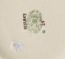 Zsolnay búzavirág mintás tálka d: 12,5 cm + virágmintás ékszeres tálka h: 11,5 cm + Exclusiv kisváza...