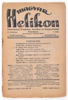1921 A Magyar Helikon c. folyóirat 2 db száma
