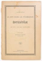 1911 A Selmecbányai Ág. Hitv. Evang. Lic. Főgimnázium értesítője az 1910-1911-iki tanévről. Közzéteszi Király Ernő. Selmecbánya, 1911., Joerges Ágost özv. és Fia, 72 p. Kiadói papírkötés, kissé foltos, szakadt borítóval.