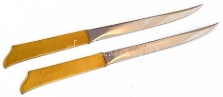 2 darab levélbontó kés, h: 23 cm