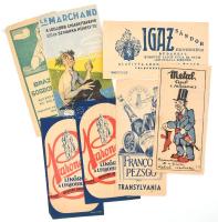 7 db reklámos számolócédula