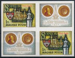 1977 Sopron vágott négyestömb