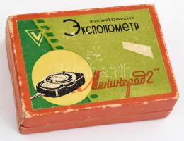 Leningrad fénymérő, certifikáttal, dobozában