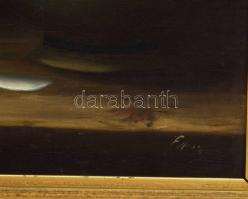 Olvashatatlan jelzéssel: Csendélet eperrel. Olaj, vászon. Restaurált. Hátoldalán Gombkötő Emília poz...