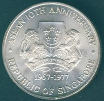 Szingapúr 1977. 10$ Ag "ASEAN" T:BU
