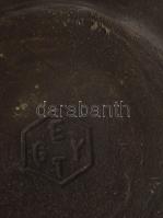 GYET jelzéssel: A zsidók kivonulása Egyiptomból, bronz fali dísz, d: 17 cm