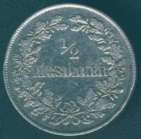 Dánia 1855. 1/2 Rigsdaler Ag "VII. Frigyes" T:3/3+