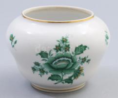 Óherendi, Herendi kis váza, Kézzel festett, jelzett, hibátlan d: 12 cm