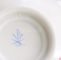 3 db Herendi Apponyi mintás teás csésze. Kézzel festett, jelzett, minimális kopással