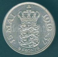Dánia 1937. 2K Ag "X. Krisztián - 25 éves uralkodói jubileum" T:2 k