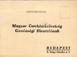 Könyvrendelés, a Magyar Cserkészszövetség Gazdasági Hivatalának. Tolnai nyomda kiadása / book order form, Hungarian scout