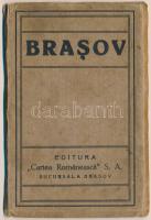 Brassó, Kronstadt, Brasov; 10 RÉGI leporello város képeslap, tokban / 10 pre-1945 leporello town postcards in case