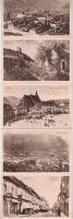 Brassó, Kronstadt, Brasov; 10 RÉGI leporello város képeslap, tokban / 10 pre-1945 leporello town pos...