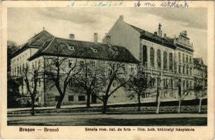 Brassó, Kronstadt, Brasov; Scoala rom. kat. de fete / római katolikus hitközségi leányiskola. Foto Keresztes / Roman Catholic girls' school (fa)
