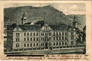 1902 Brassó, Kronstadt, Brasov; római katolikus főgimnázium. Müller Gyula kiadása / Roman Catholic school (fl)