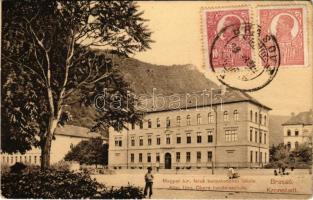 1922 Brassó, Kronstadt, Brasov; Magyar királyi felső kereskedelmi iskola / Köng. Ung. Obere handelsschule / school. TCV card (EB)