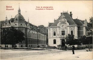 Brassó, Kronstadt, Brasov; Posta- és pénzügyi palota / Postgebäude and Finanzpalais / post palace and financial palace