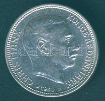 Dánia 1930. 2K Ag "IX. Krisztián születésnapja" T:2/2-