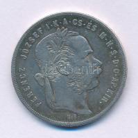 1878KB 1Ft Ag "Ferenc József / Középcímer" T:VF
Adamo M15